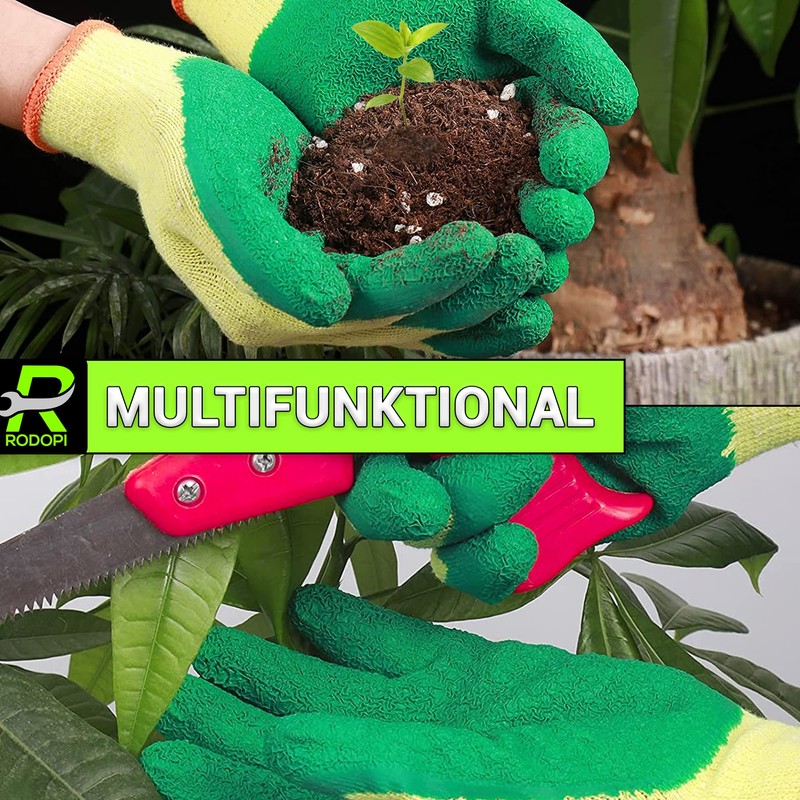 RODOPI GreenFox Gardening Gloves for Men and Women, Thorn Resistant