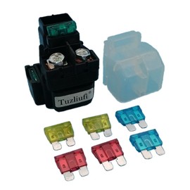 Tuzliufi Starter Solenoid Relay Compatible with Suzuki Eiger 400 Vinson 500 LT-A400 LTA400 LT-A400F LT-F400 LTF400 LT-F400F LT-A500F LTA500F LT-F500F LTF500F LTA LTF F ATV 31800-03G00 2002-2007 Z123