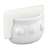 Mud Pie Beaded Sponge Holder, White