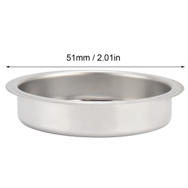 Backflush Disk Blind, 51mm Stainless Steel Backflush Disc Blind Filter Coffee Accessory for Espresso Machine Home Kitchen