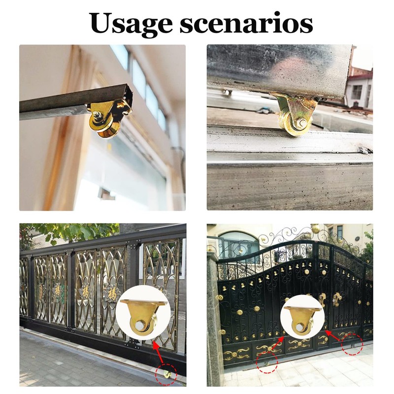 Pack of 4 V-Groove Rope Rollers for Washing Line, Pulley