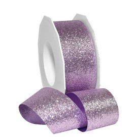 Morex Ribbon 98509/25-611 Metallic Princess Glitter, 1-1/2" x 25 yd, Amethyst