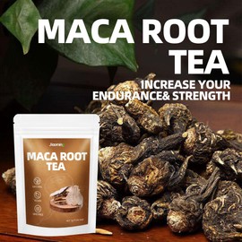 Jiaoming Black Maca Root Herbal Tea for Men & Women, Energize & Balance Natual Support and Booster Macaroot Teabags