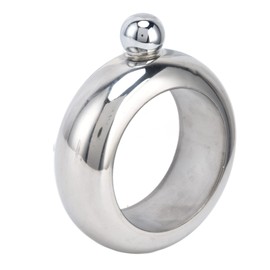 Pwshymi Flask Bangle Bracelet Stainless Steel, Wine Hip Flask Flask for Women Light Weight for Carrying Spirits Surprise Friends at Parties Festivals