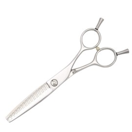DEEDS GDZ615T Professional Japanese Shears Maker, 15 Eye No Grooves (6.0 inches, 50% Skiing Rate)