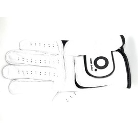 Quiet Golf Glove White - Golf Glove - Quiet Golf - Men's Golf Glove - All White - Premium & Genuine Cabretta Leather - Breathable Golf Glove (X-Large, Right)