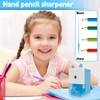 Axinost Hand Operated Pencil Sharpener (Blue)
