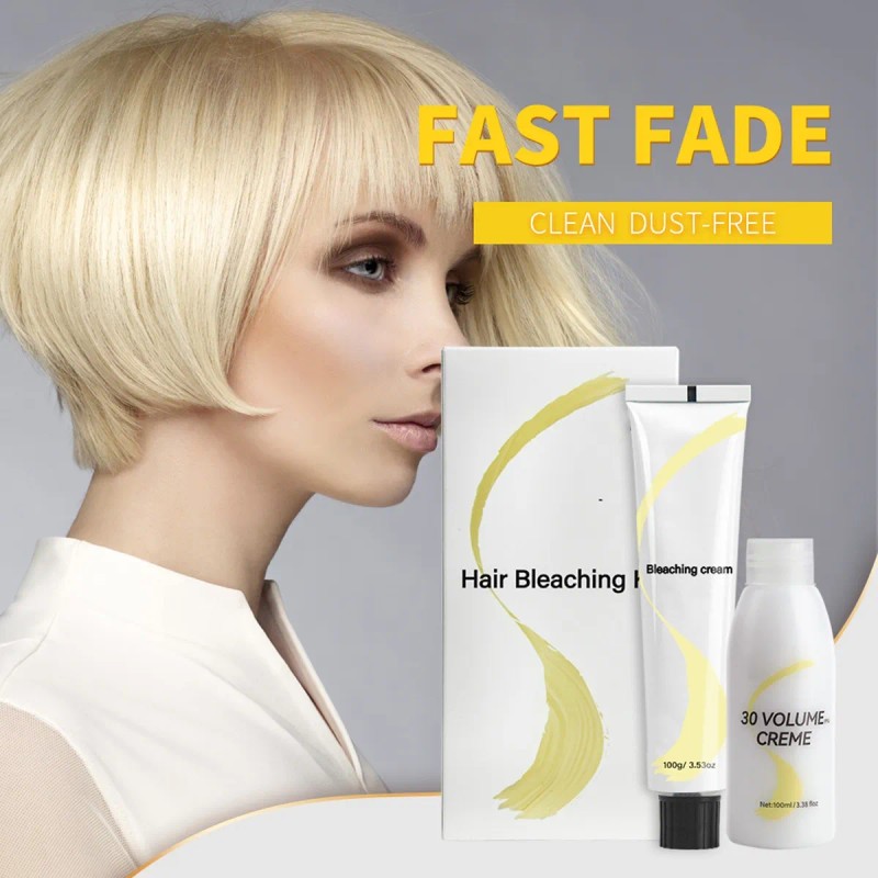 Kit Decolorante Para Cabello 100g Y Peroxido 30 Vol 100