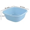 Annkky Square Plastic Washing Bowl, Pack of 3