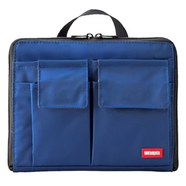 Lihit Lab A7558-11 Bag-in-Bag, Wide Type, A5, Indigo