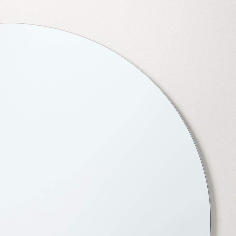 Better Bevel 24" x 24" Frameless Round Mirror | Polished