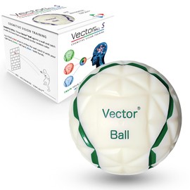 Vector Ball S Neuro-Visual Reaction Ball for Improving Sports Quickness, Focus, Agility, Speed, Hand Eye Coordination - Waterproof, Impact Color-Changing Reflex Trainer - Cognitive Training Tool