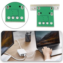 OTOTEC 5Pcs Type C Female Socket Connector with PC Board, 24Pin USB 2.0 Pinout Panel Mount USB C Female Socket for DIY Mobile Devices Laptops Tablets