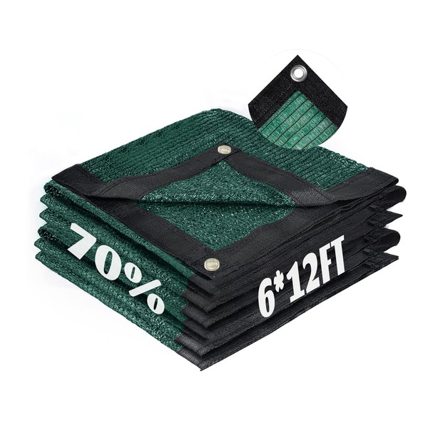 Cool Area 70% Sun Shade Cloth Mesh Tarp with Grommets