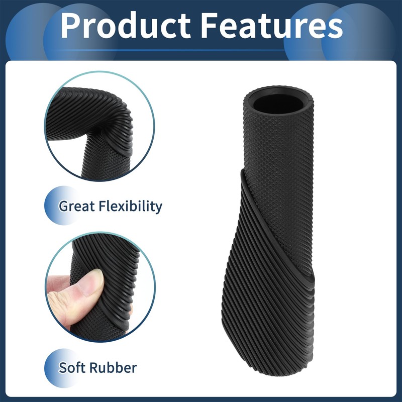 INFINAUTO Bike Handlebar Grips Covers, 132mm Bicycle End Grips Protector