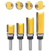 DingGreat 4Pcs 8mm Shank Flush Trim Pattern Template Router Bit