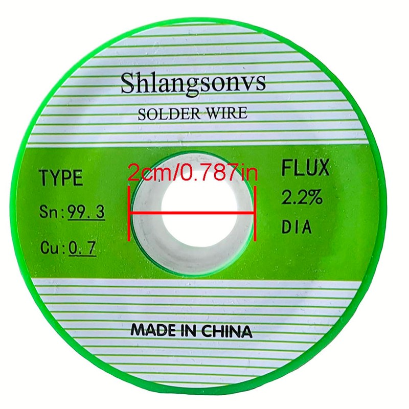 Shlangsonvs Lead Free Solder Wire Sn99.3 Cu0.7 Tin Wire Rosin