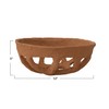Creative Co-Op Handmade Paper Mache Basket, Rust Decorative Accents, 13"