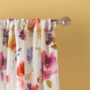 CHF Sabel Watercolor Floral Print Rod Pocket Single Curtain Panel,