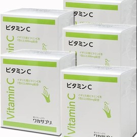 Waka Supplement Vitamin C (Made in England), 30 Packets x 5 Boxes (4582550420584-5)