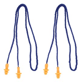 2Pcs Earplug Soft Silicone Ear Plug Tree Design Noise Reduction with Wire for Sleeping Swimming