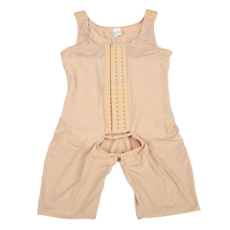 Men Shapewear Bodysuit Soft Breathable Adjustable Postoperative Compression Slimming Bodysuit