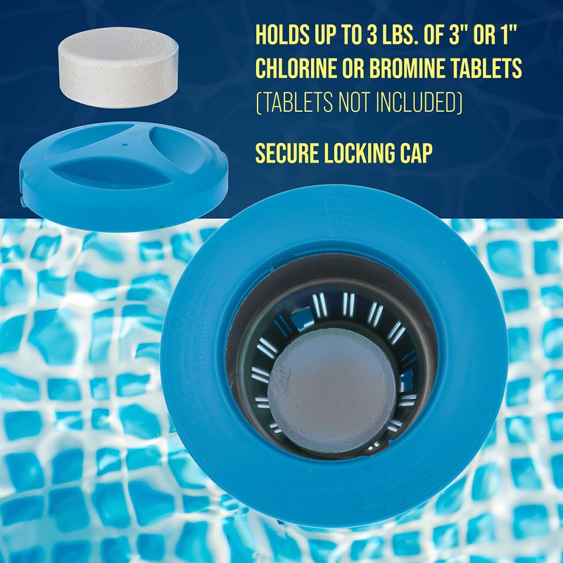 U.S. Pool Supply Pool Chlorine Floater, Chlorine Tablet Floater, Floating
