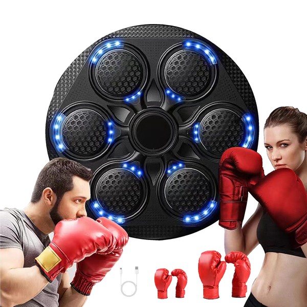 VAZZLNL 2025 New Music Boxing Machinewith Two Pairs of Gloves,