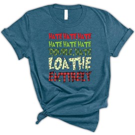 Hate Hate Double Hate Shirt, Christmas Shirt, Funny Xmas Santa Tee, Family Matching Christmas Shirt, Merry Christmas Tee, Xmas Party Shirt, Winter Holiday Shirt, Funny Christmas Gift