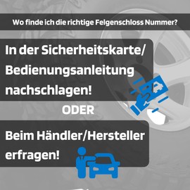 SW-Stahl 02383L-13 Rim Lock Adapter 533 I Suitable for VW I Release Rim Locks I Wheel Lock Rim Lock Disassembly Tool I Rim Lock Extractor I Rim Lock Key