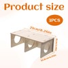 Hamster platform,Hamster Hiding Toys,3 Compartment Wood Pet Hide Peep Shed,Funny