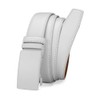 DOOPAI Men's Leather Ratchet Belt - Adjustable Slide White Belt