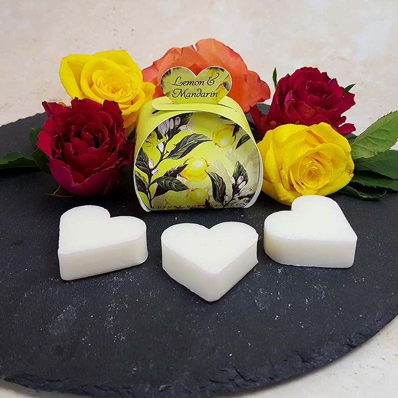 The English Soap Company, Luxury Packed Guest Soaps, Lemon &