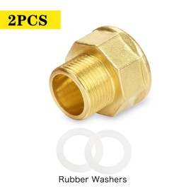 Reducer 3/4 to 1 Inch Made of Brass, AG/IG Reducer Extension, Pack of 2 Reducer Extension Reducer (3/4 Inch Outer x 1 Inch Inner) Thread/Brass Fittings