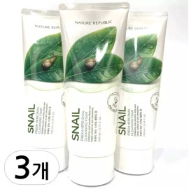 Nature Republic 네이처리퍼블릭 프레시 허브 스네일 클렌징폼 170ml 3개 Nature Republic Fresh Herb Snail Cleansing Foam 170ml 3pcs