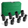 SK 3/8" Drive Universal Swivel Impact Socket Set, SAE Socket