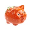 by-Bers Wannabe Piggy Bank Money Box Handmade Ceramic Strawberry, Zebra,