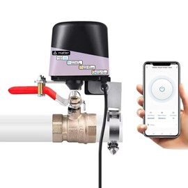 Jinvoo Matter Smart Water Valve, Matter Valve, Electric Smart Valve, Automatic Ball Valve Watering Timer, Sprinkler Controller, for Applee Home, Alexa, Google Home, SmartThingss, Requires Matter Hub