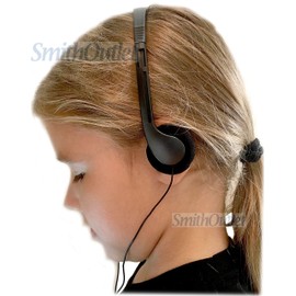 SmithOutlet 10 Pack Low Cost Headphones for School/Library/Classrooms