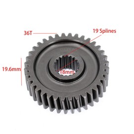 Glixal High Performance GY6 150cc 180cc 200cc Racing Final Drive Gear Set 152QMI 157QMJ 161QMK 161QML Scooter Moped ATV Go Kart (18T/36T)