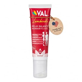 VAL Val Lombardi Rollerball De Magnesio - Aplicador De Masaje De Presión Profunda Con Rollerballs De Acero Inoxidable Frío Al Tacto - 4Oz