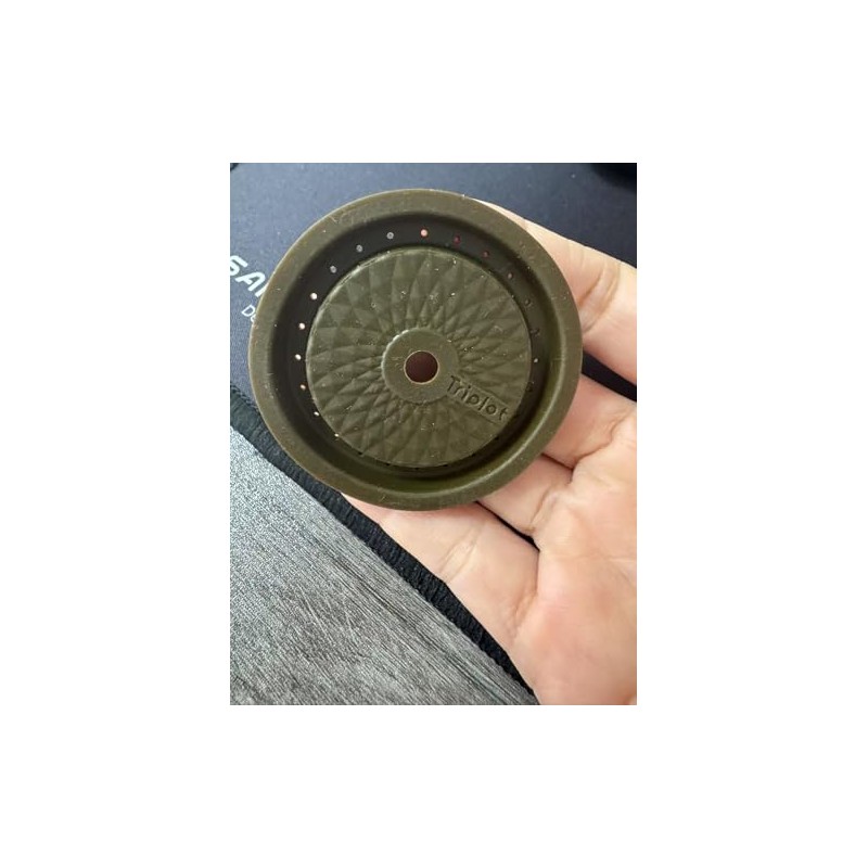 Triplot Reusable Lids for Nespresso Pods VertuoLine, 6pcs Food Grade