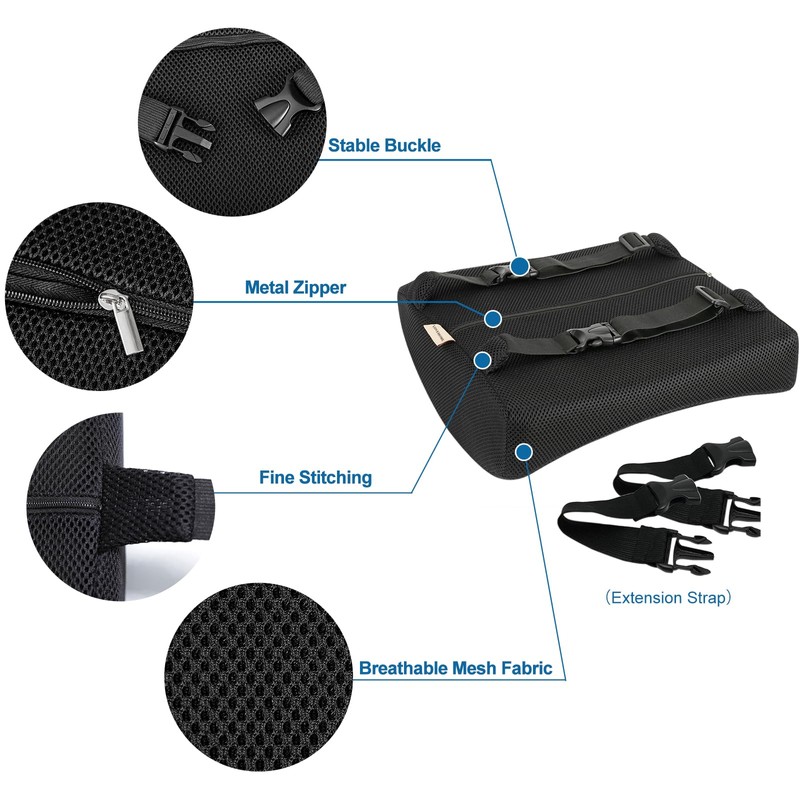 LOVEHOME Lumbar Pillow for Chair and Car, Back Support for