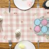 Easter Table Runner - Bunny Rabbit Floral Leaves Spring Table