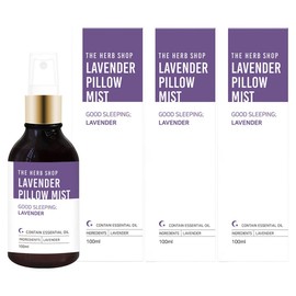 The Herb Shop Pillow Mist, 3 pieces, 100ml, Lavender / 더허브샵 필로우 미스트, 3개, 100ml, 라벤더