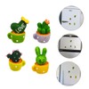 LABRIMP Funny Cactus Magnet Stickers 4 Pack Magnets for Fridge