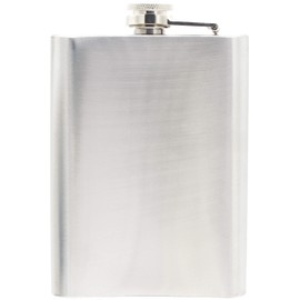 Audiophile Hip Flask Stainless Steel Bottle 8oz (240ml)