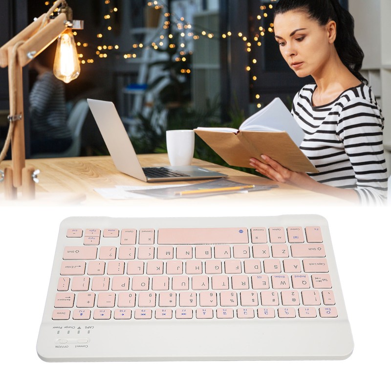 78 Key Wireless Bluetooth Keyboard 32.8ft Ergonomic Ultra Thin Silent