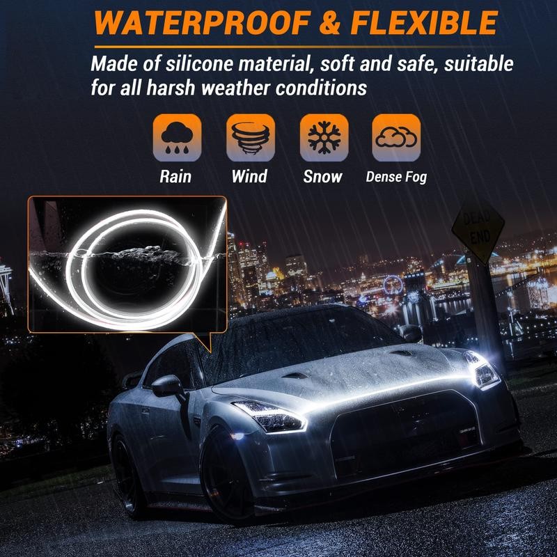 71” High Brightness Automotive Hood Gap LED Strip - Ambient