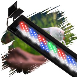 IRQWY Led Aquarium Light, Full Spectrum Fish Tank Lights, 40 Gallon Freshwater Fishtank Hood Lighting for Grow Fish, Plants, Adjustable from 30 to 36 Inch